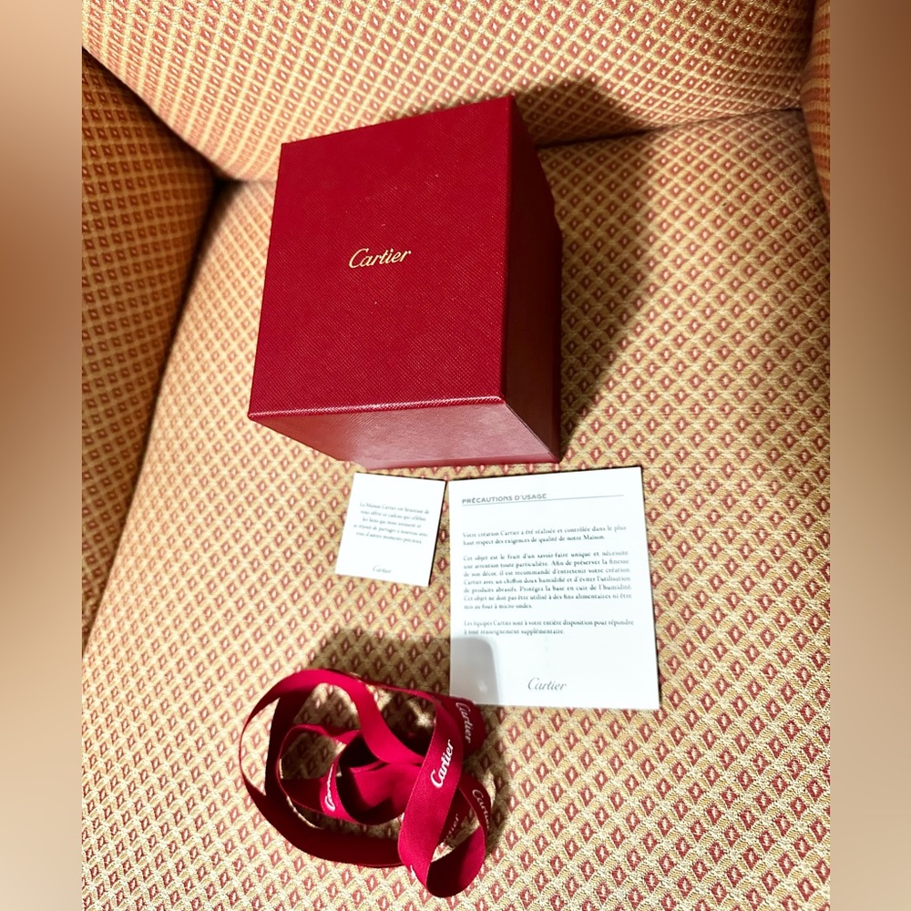 Cartier Deep Red Box with Accessories